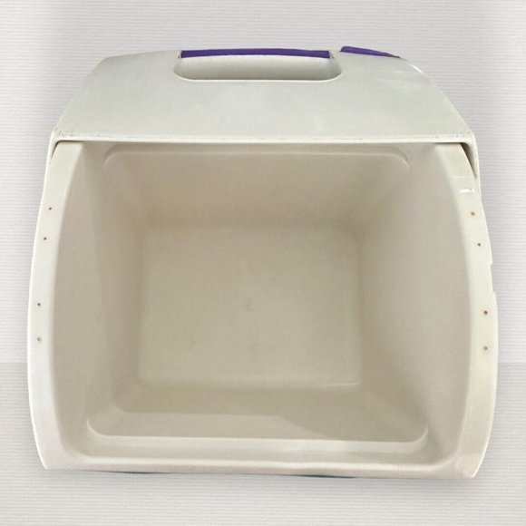 Vintage Igloo S'Cool Mate Mini Lunch Box Personal Cooler Purple Teal White 90’s - Picture 3 of 10